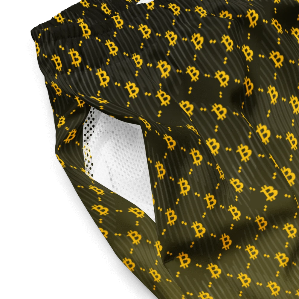 Bitcoin YLW Fashion Premium Swim Trunks - Image 4
