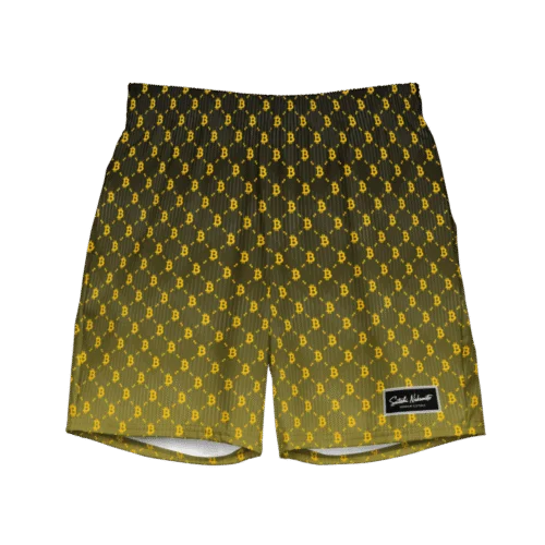 Bitcoin YLW Fashion Premium Swim Trunks