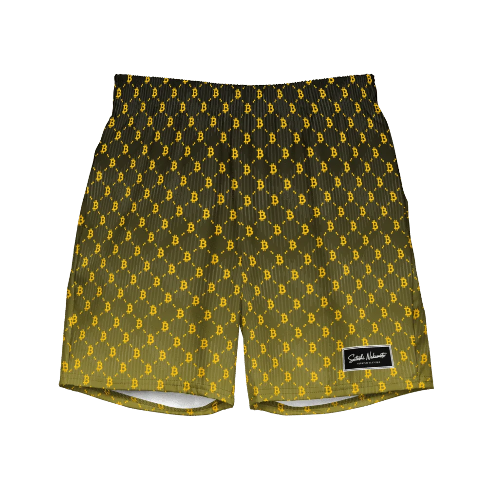 Bitcoin YLW Fashion Premium Swim Trunks