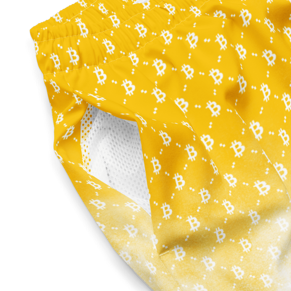 Bitcoin YLW II Fashion Premium Swim Trunks