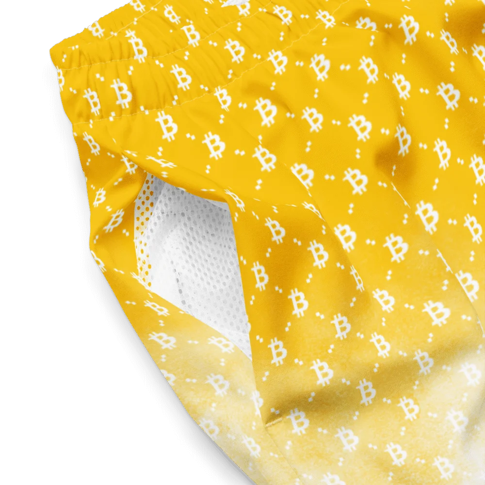 Bitcoin YLW II Fashion Premium Swim Trunks - Image 4