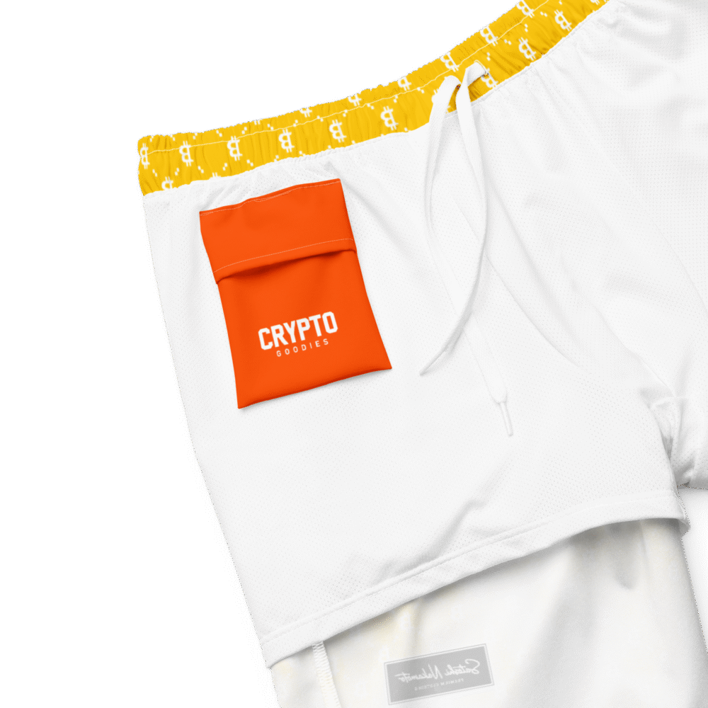 Bitcoin YLW II Fashion Premium Swim Trunks