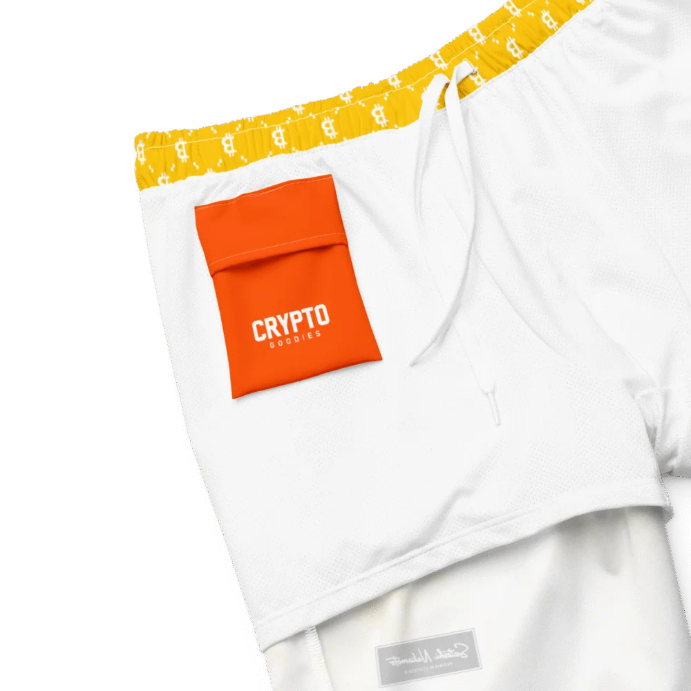 Bitcoin YLW II Fashion Premium Swim Trunks - Image 5