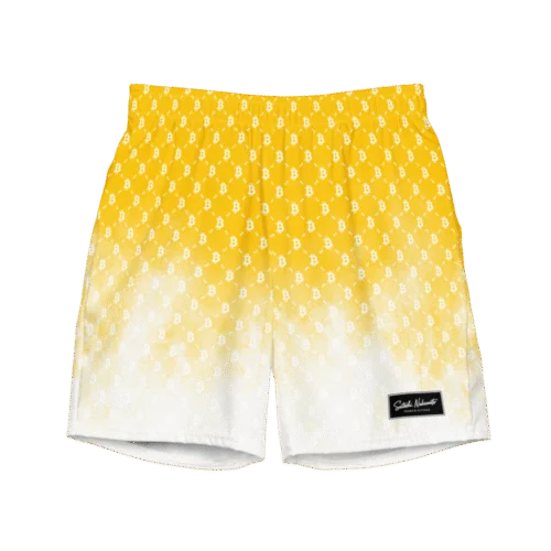 Bitcoin YLW II Fashion Premium Swim Trunks