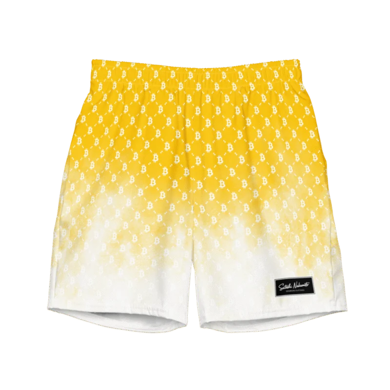 Bitcoin YLW II Fashion Premium Swim Trunks