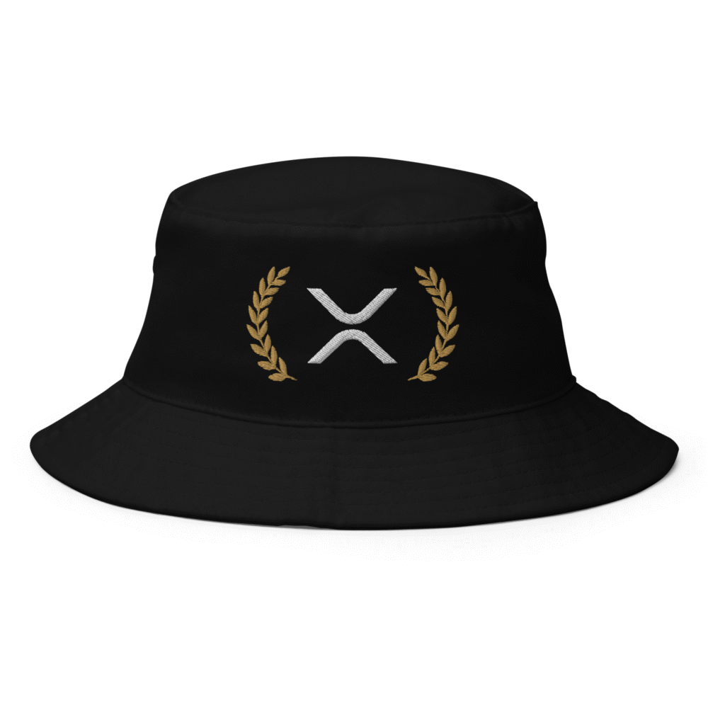 bucket hat i big accessories bx003 black front 6888fe0f1e4e2 - XRP Laurel Leaves Bucket Hat