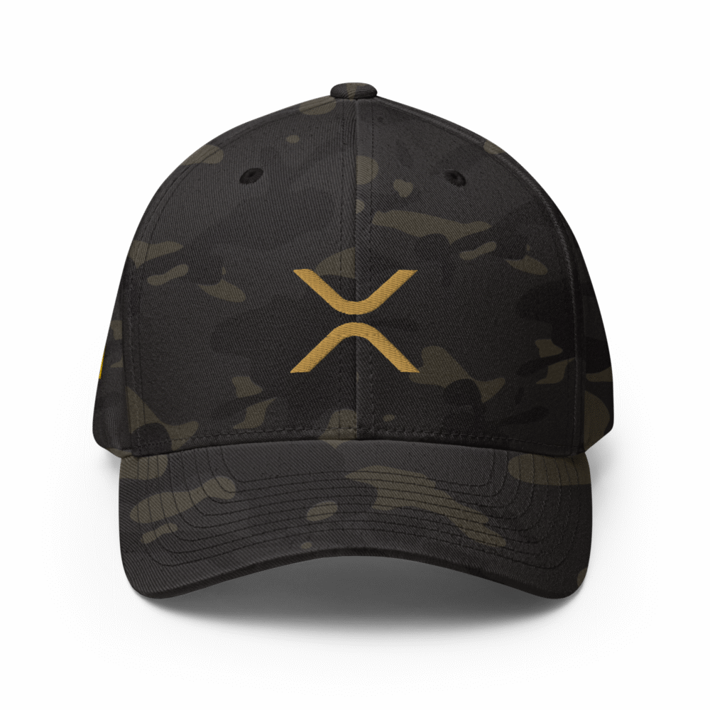 closed back structured cap multicam black front 686a2740d29e6 - XRP Black Camo Closed-Back Cap