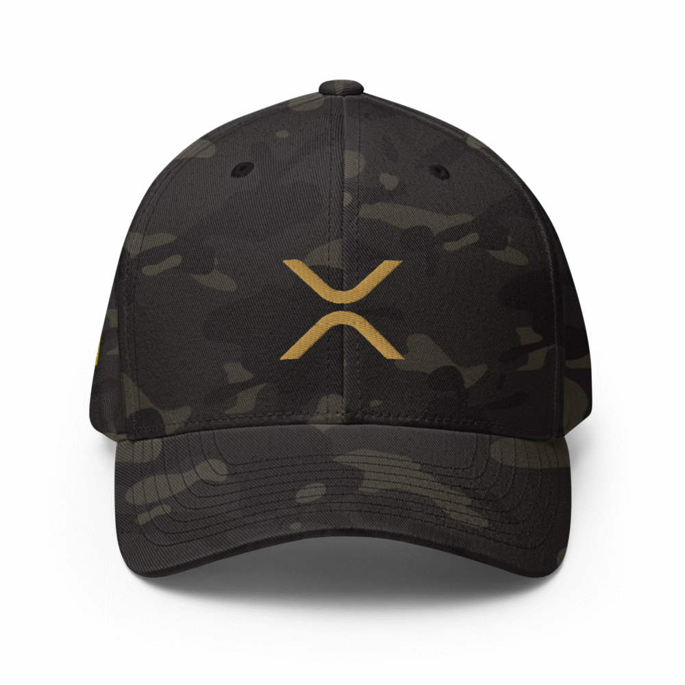 closed back structured cap multicam black front 6875565bcd064 - XRP Black Camo Closed-Back Cap