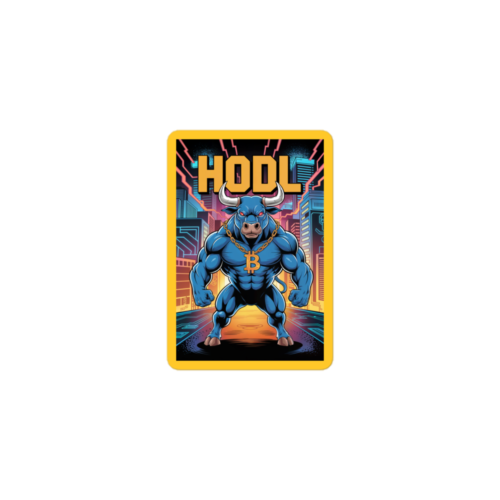 Crypto Bull x HODL Sticker