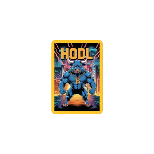 Crypto Bull x HODL Sticker