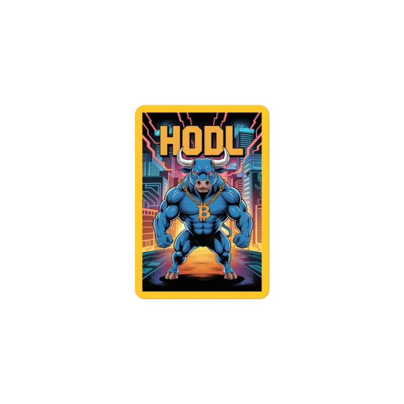 Crypto Bull x HODL Sticker