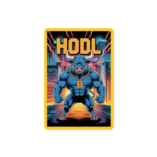 Crypto Bull x HODL Sticker