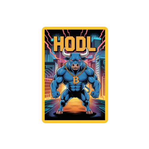 Crypto Bull x HODL Sticker