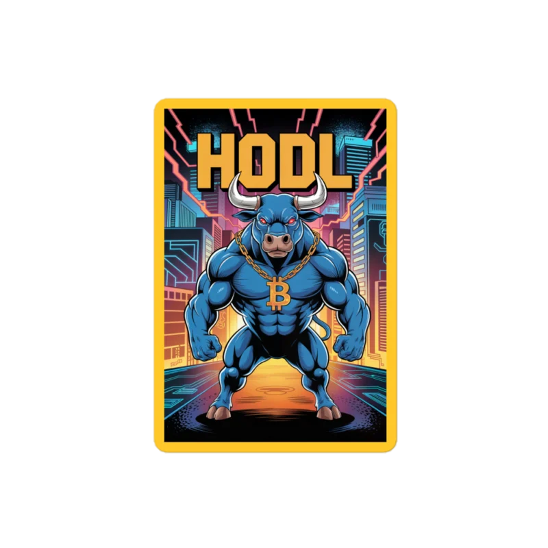 Crypto Bull x HODL Sticker