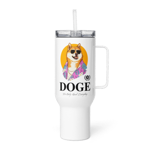 DOGE: Do Only Good Everyday Travel Mug With a Handle
