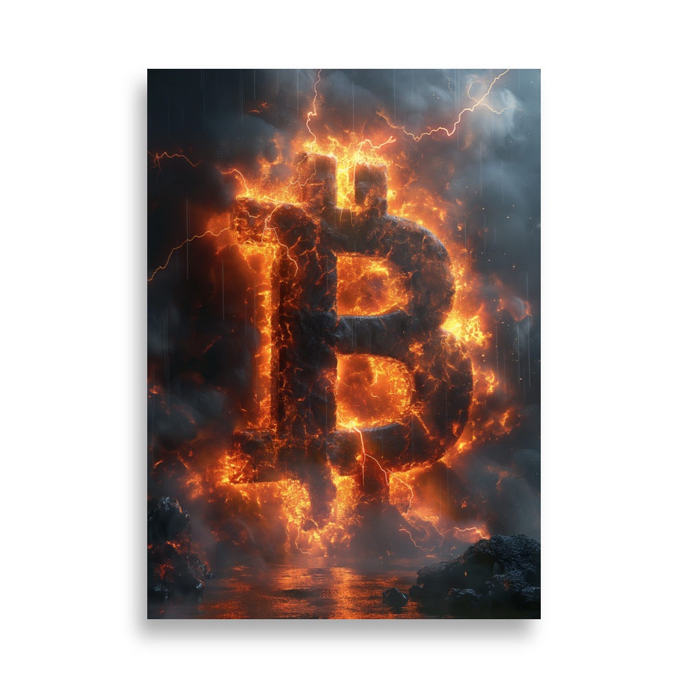 enhanced matte paper poster cm 50x70 cm front 6868b82802405 - Bitcoin FireStorm Poster