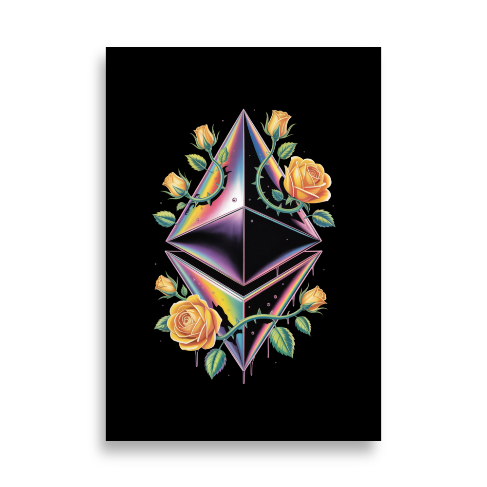 enhanced matte paper poster cm 70x100 cm front 686994d9ee59f - Ethereum: Forged in Bloom Poster