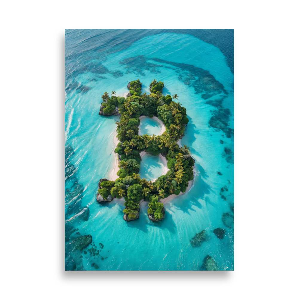 enhanced matte paper poster cm 70x100 cm front 686c2cbe935c9 - Bitcoin Island Poster