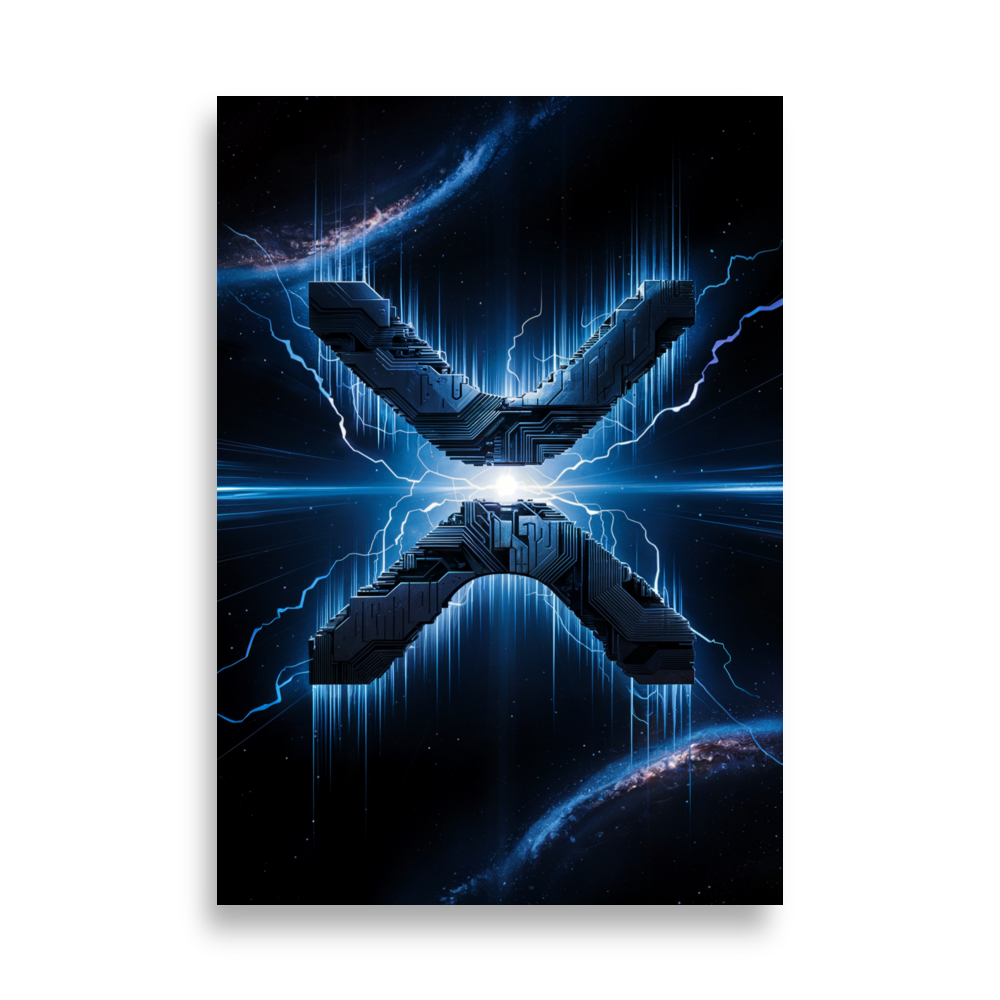 enhanced matte paper poster cm 70x100 cm front 6872a3a1a010d - XRP: Quantum Ledger Poster