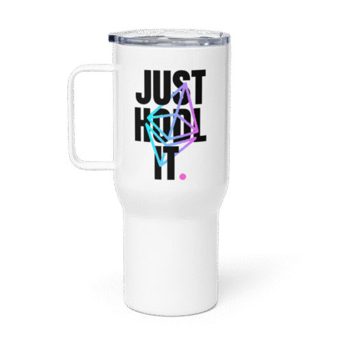 Ethereum: Just HODL It Travel Mug With a Handle