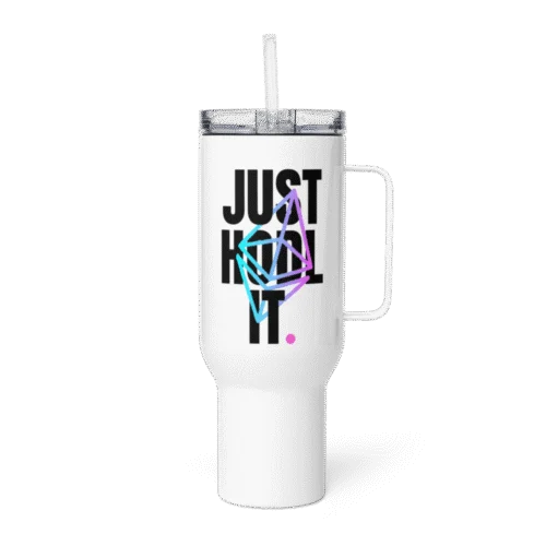 Ethereum: Just HODL It Travel Mug With a Handle