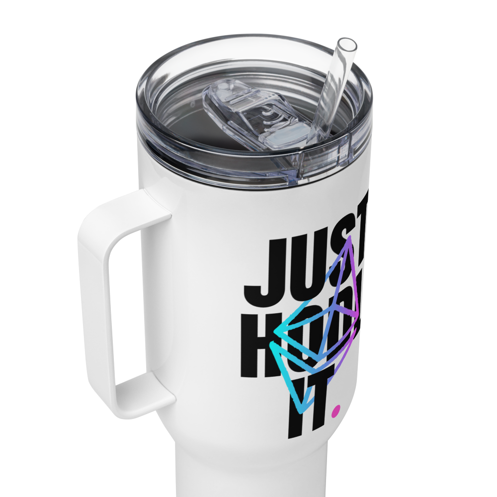 Ethereum: Just HODL It Travel Mug With a Handle