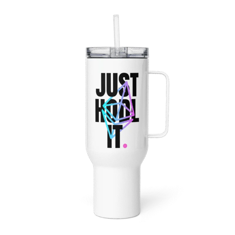 Ethereum: Just HODL It Travel Mug With a Handle
