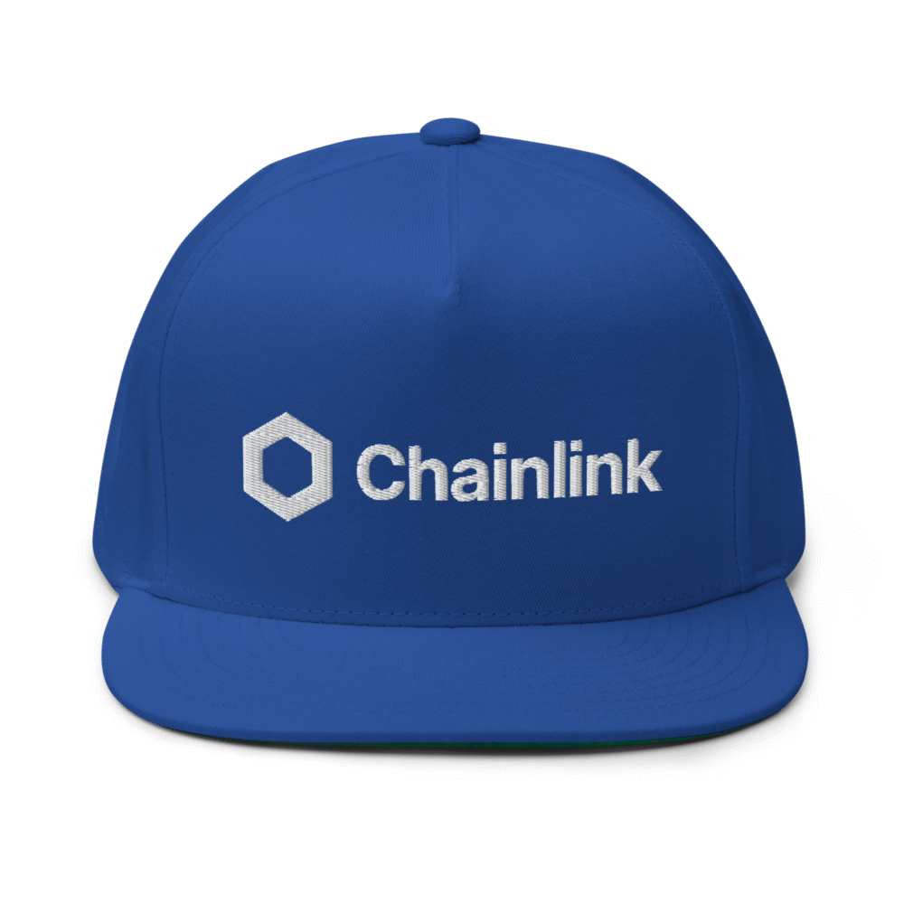 flat bill cap royal blue front 68823dae23d4f - Chainlink Snapback Hat
