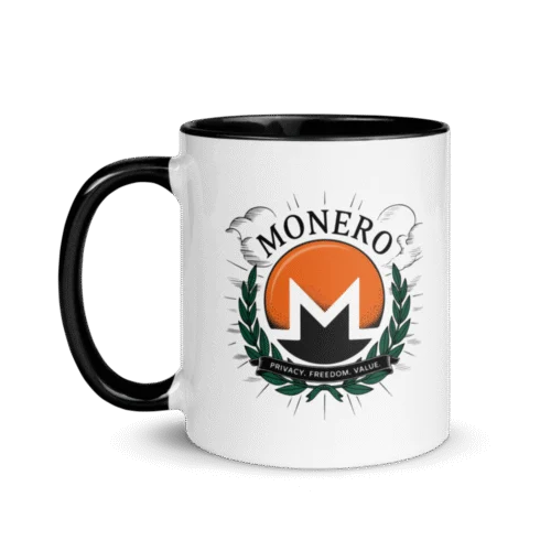 Monero: Privacy. Freedom. Value. Mug