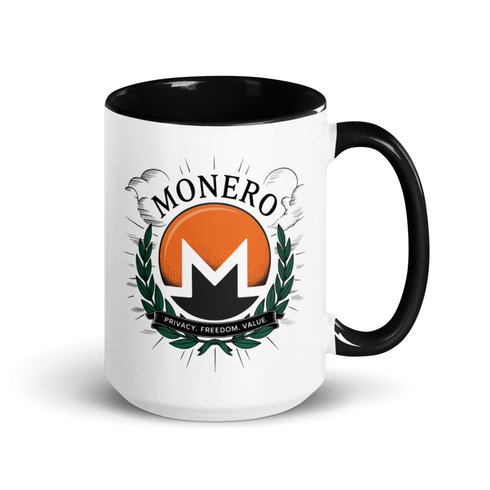 Monero: Privacy. Freedom. Value. Mug