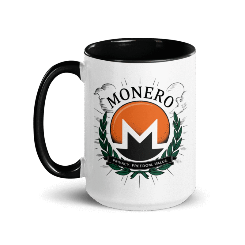 Monero: Privacy. Freedom. Value. Mug