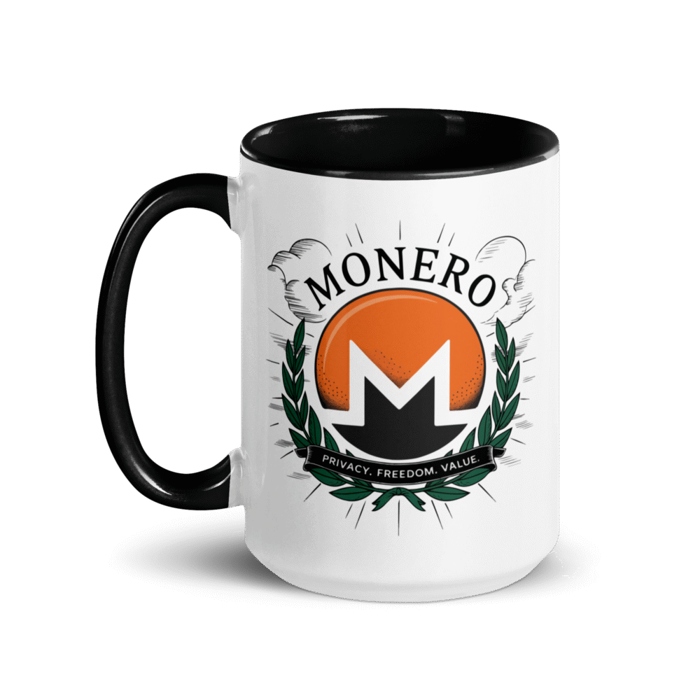 Monero: Privacy. Freedom. Value. Mug