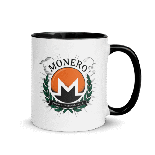 Monero: Privacy. Freedom. Value. Mug