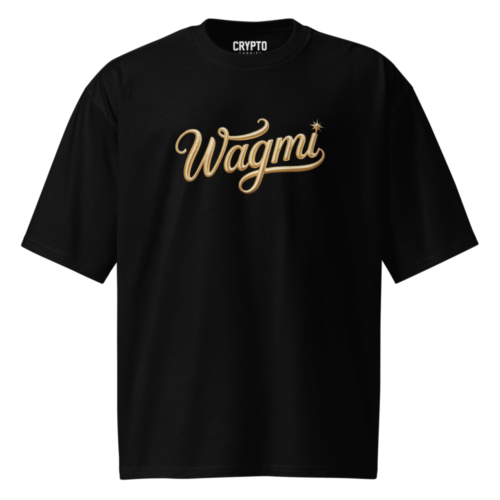 oversized heavyweight t shirt black front 686bc85179e3a - WAGMI Oversized T-Shirt
