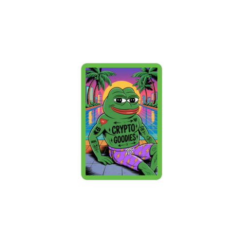 Pepe Chilling Sticker