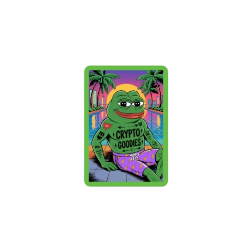Pepe Chilling Sticker