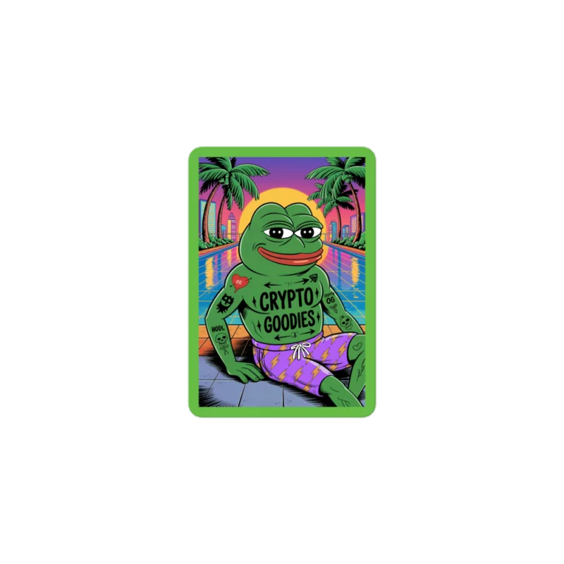 Pepe Chilling Sticker