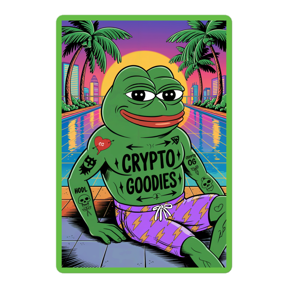 Pepe Chilling Sticker