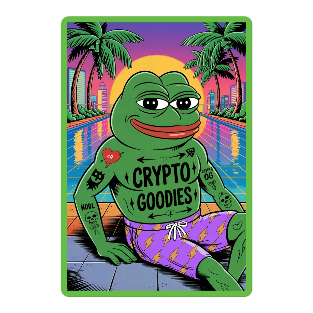 Pepe Chilling Sticker - Image 3
