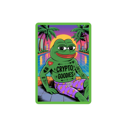 Pepe Chilling Sticker