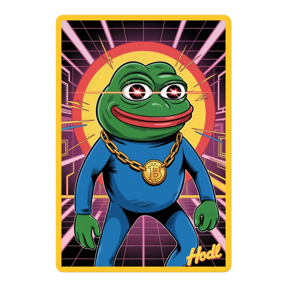 Pepe x HODL Sticker - Image 3