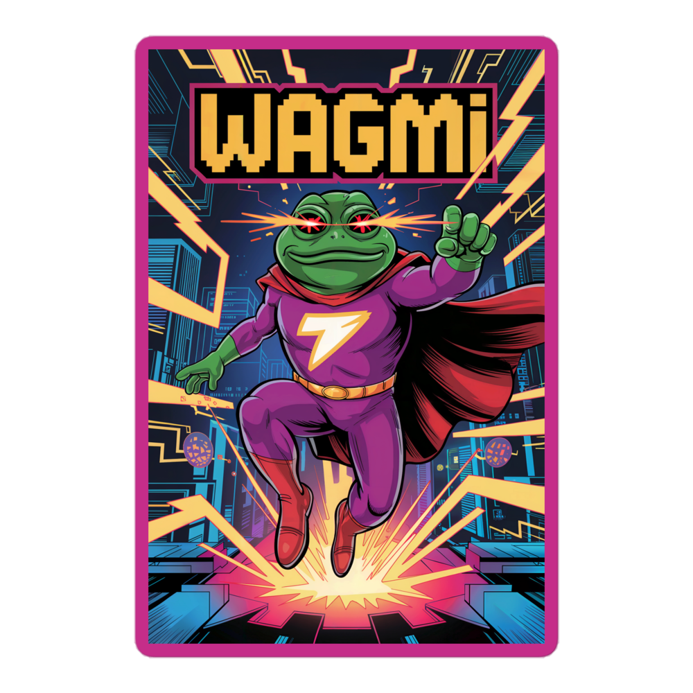 Pepe x WAGMI Sticker