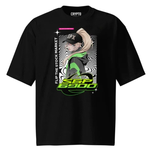 SPX6900: Flip The Stock Market Oversized T-Shirt