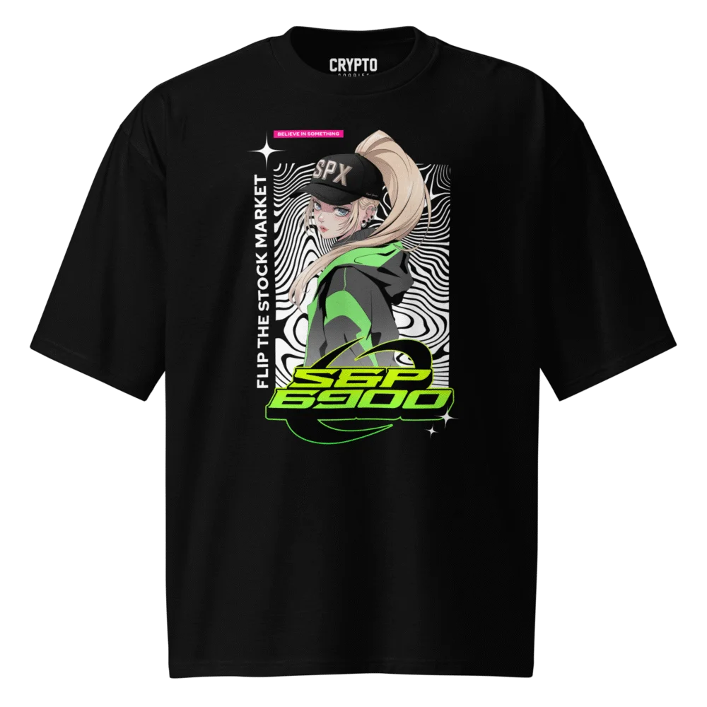 SPX6900: Flip The Stock Market Oversized T-Shirt