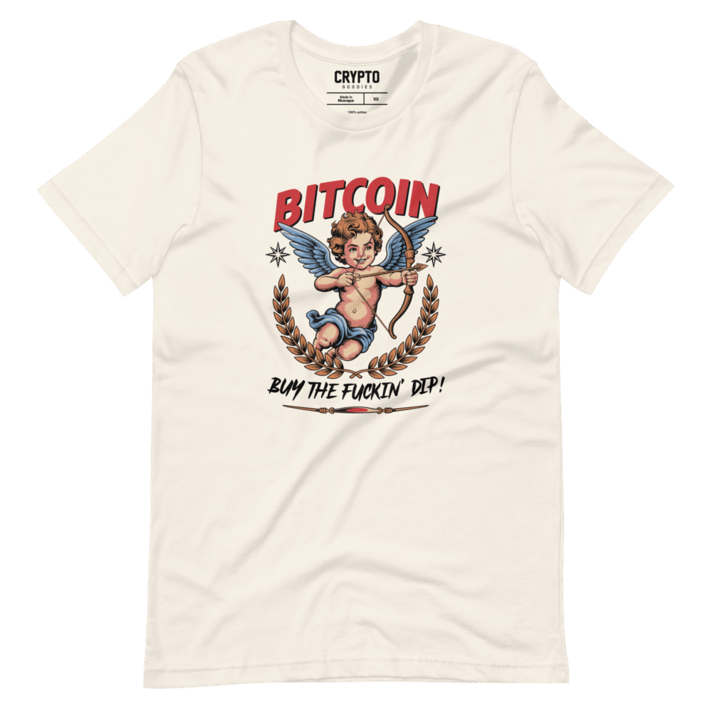 unisex staple t shirt vintage white front 686934527afaa - Bitcoin: BTFD Cherub T-Shirt