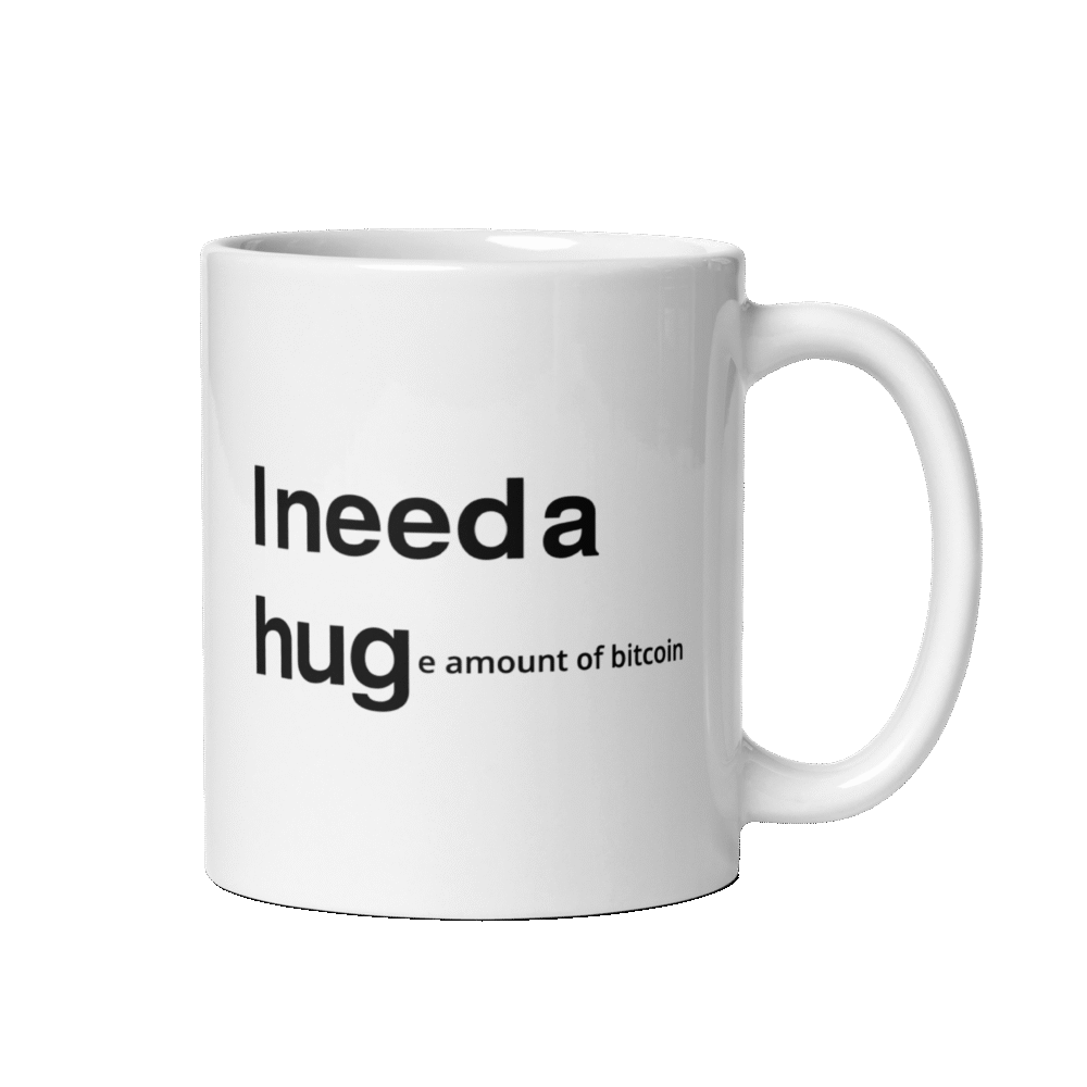 white glossy mug white 11 oz handle on right 686ca2d4b64d8 - I NEED A HUGe amount of Bitcoin Mug