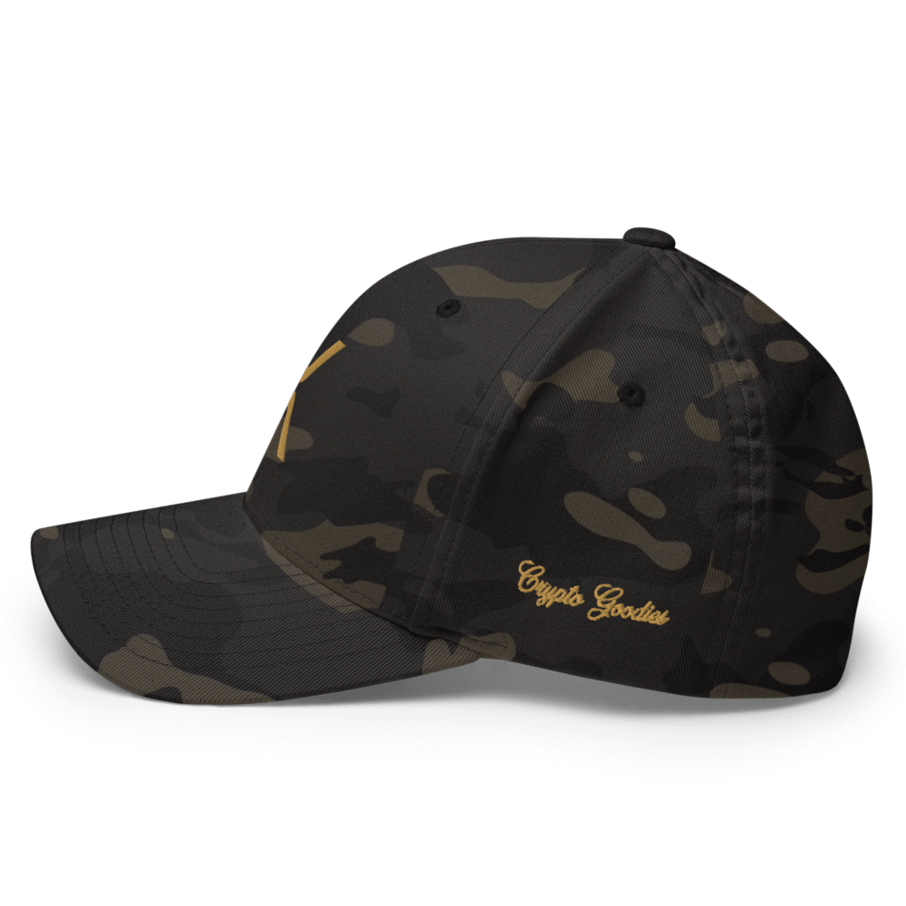 XRP Black Camo Closed-Back Cap