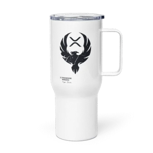 XRP: Phoenix Rising Travel Mug With a Handle