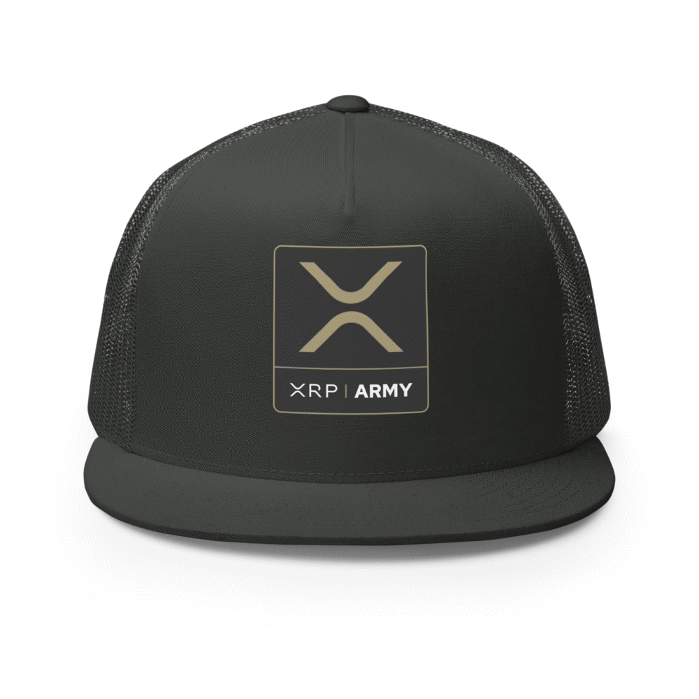 5 panel trucker cap charcoal front 68a490ec6961c - XRP Army Trucker Cap