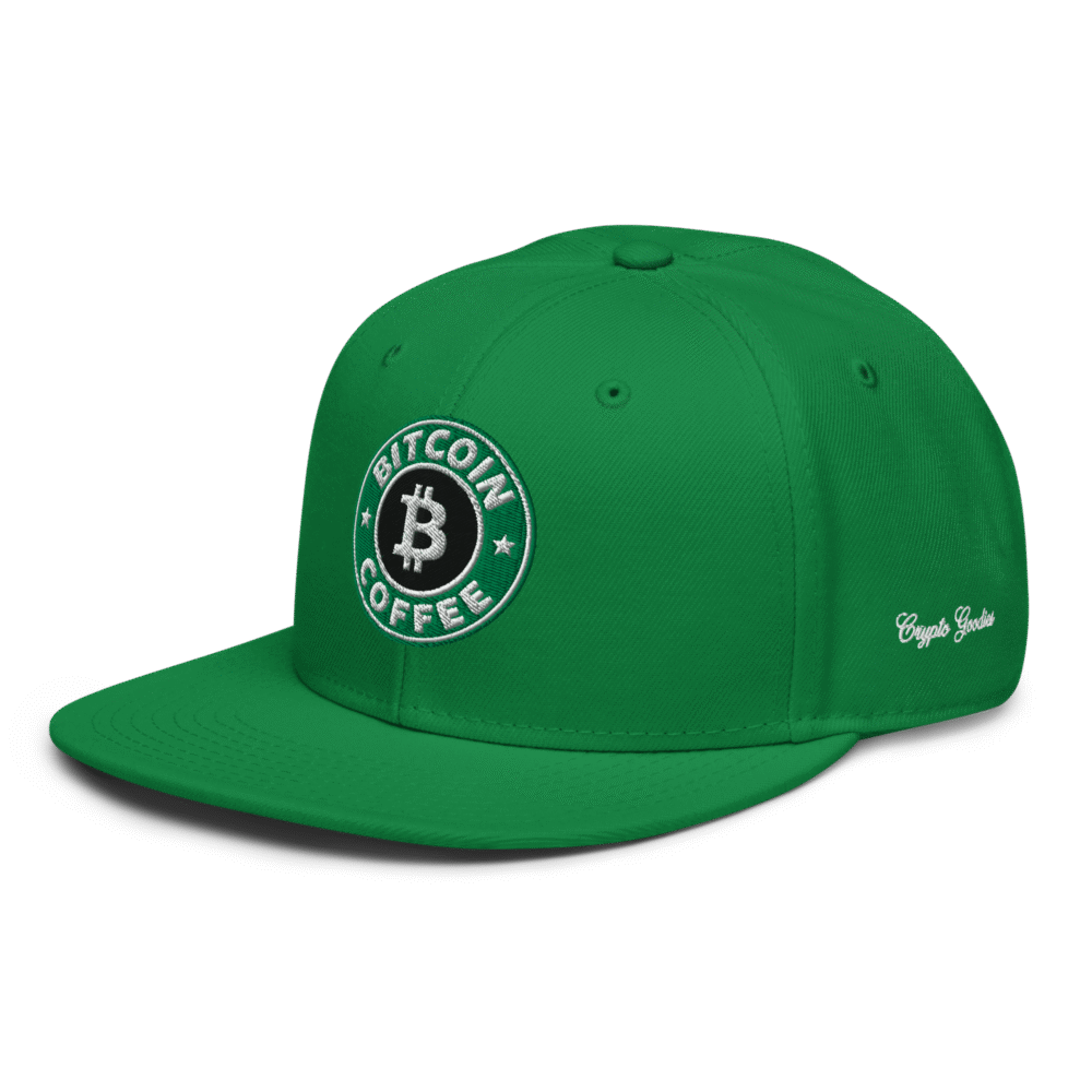 Bitcoin Coffee Snapback Hat